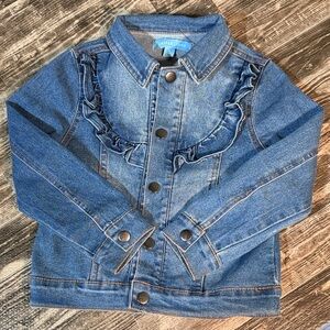 Draper James Girls Denim Ruffle Jacket